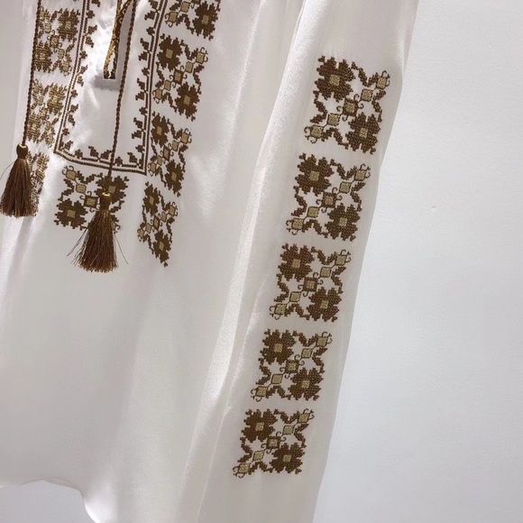 Nili Lotan Silk top embroidery-brand new S - Picture 6 of 14